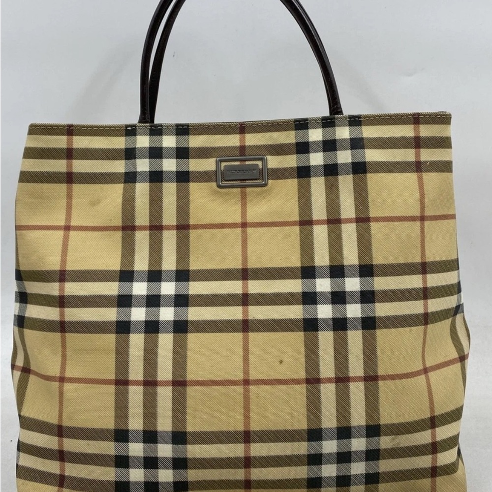 Burberry women’s tote with COA included free 12” wide 10”tall